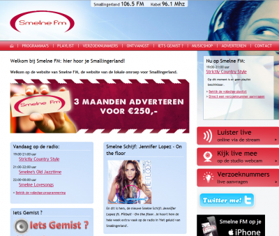 Website Smelne FM